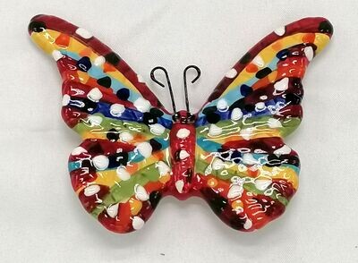 Magneet vlinder kleurrijke keramiek