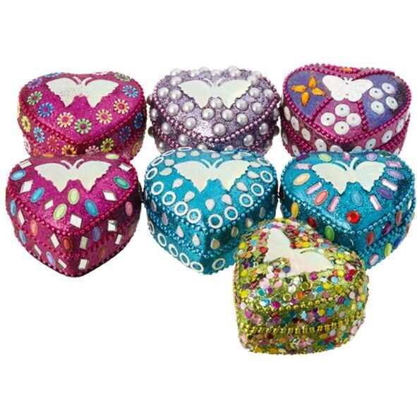 Glitterdoosje hart | 1 kleur