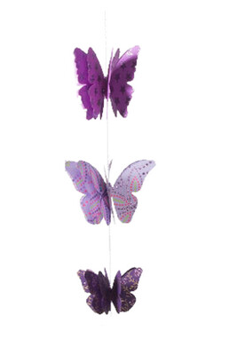 Papieren slinger vlinder | 2 kleuren