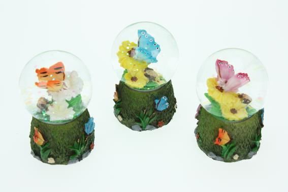Schuddebol vlinder 6,5 cm | 3 kleuren