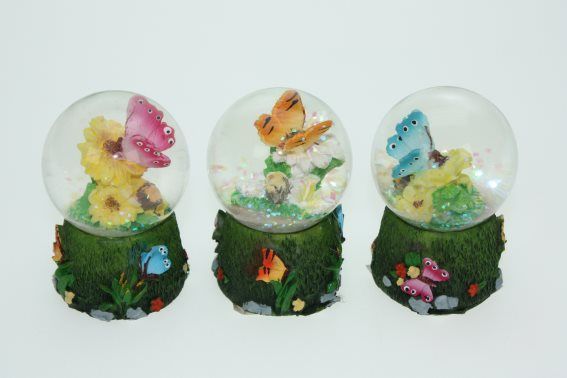 Schuddebol vlinder 9 cm | 3 kleuren