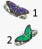 Moodring morpho | 2 varianten