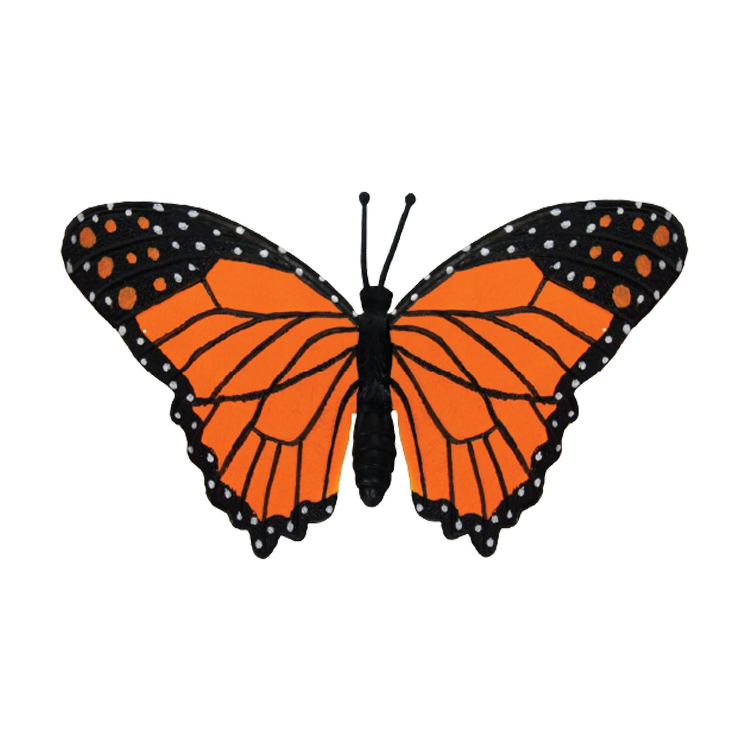 Plastic monarch vlinder