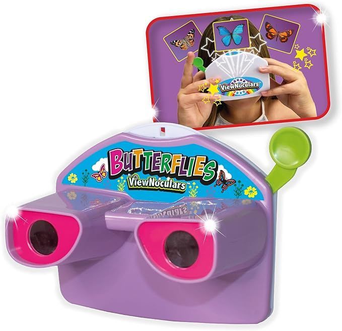 Retro 3D beeldkijker vlinders