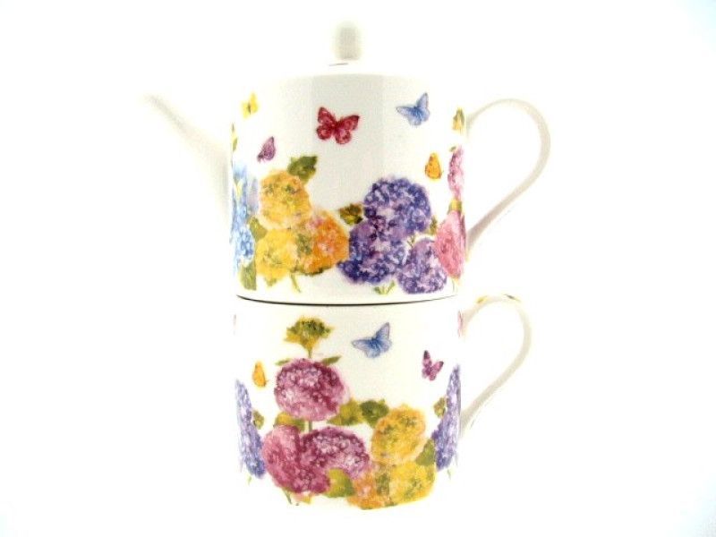 Theeset voor één Vlinderbloesem
