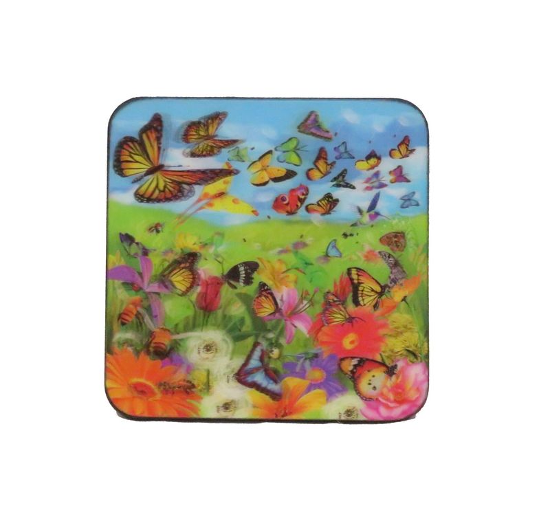 Onderzetter 3D Vlinders