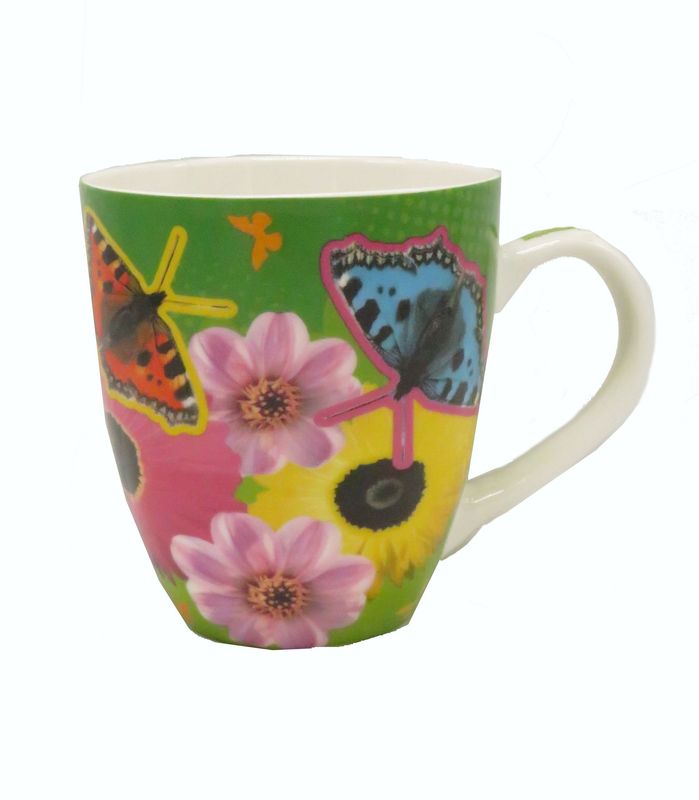 Mok vlinders en bloemen | 450 ml