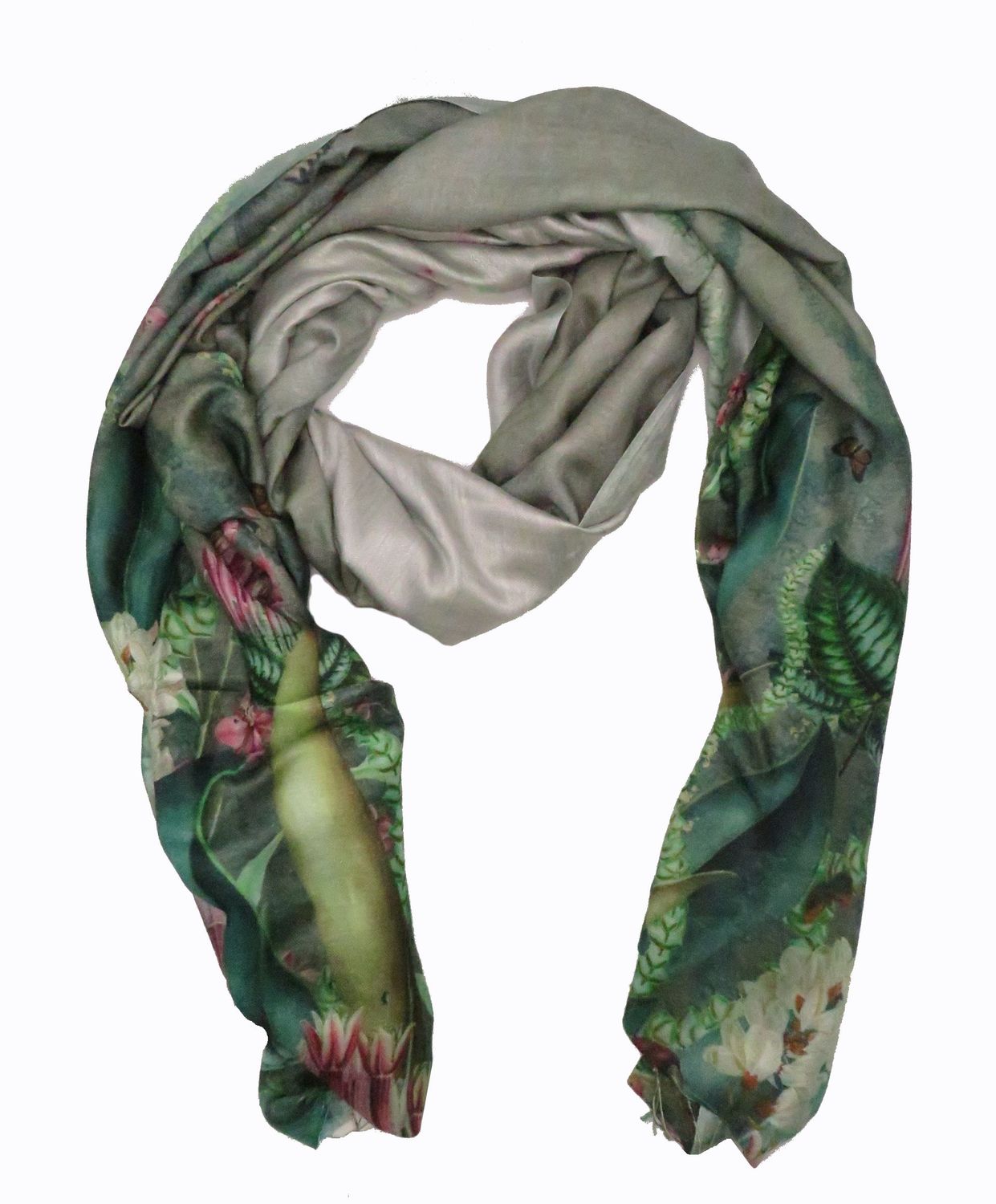 Sjaal tropisch 50% zijde