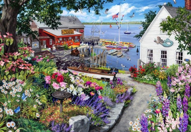 Puzzel Tuin bij de zee | 1000 st.