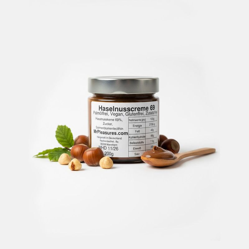 Haselnusscreme  69 % Nussanteil