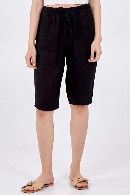 Linen Drawstring Shorts