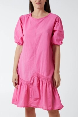 Puff Sleeve Summer Mini Dress