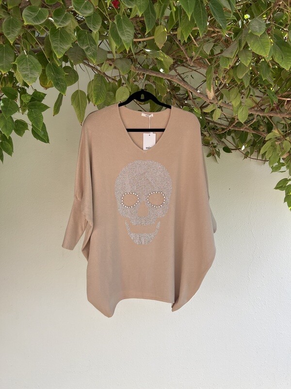 Embellished Skull Jumper
