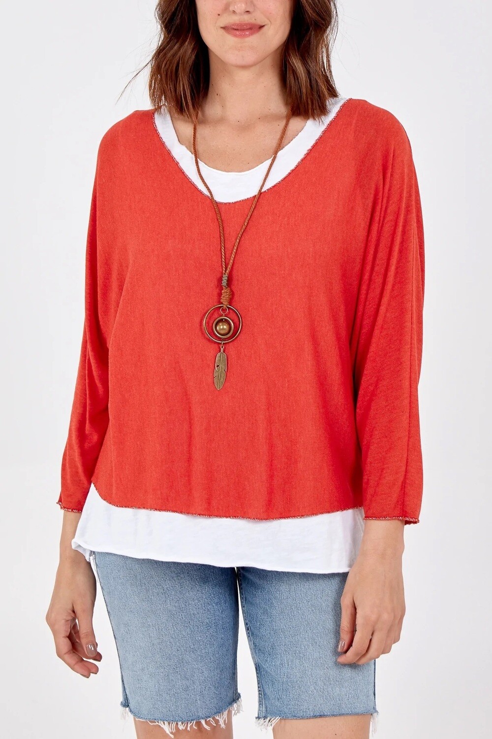 Layered Necklace Top