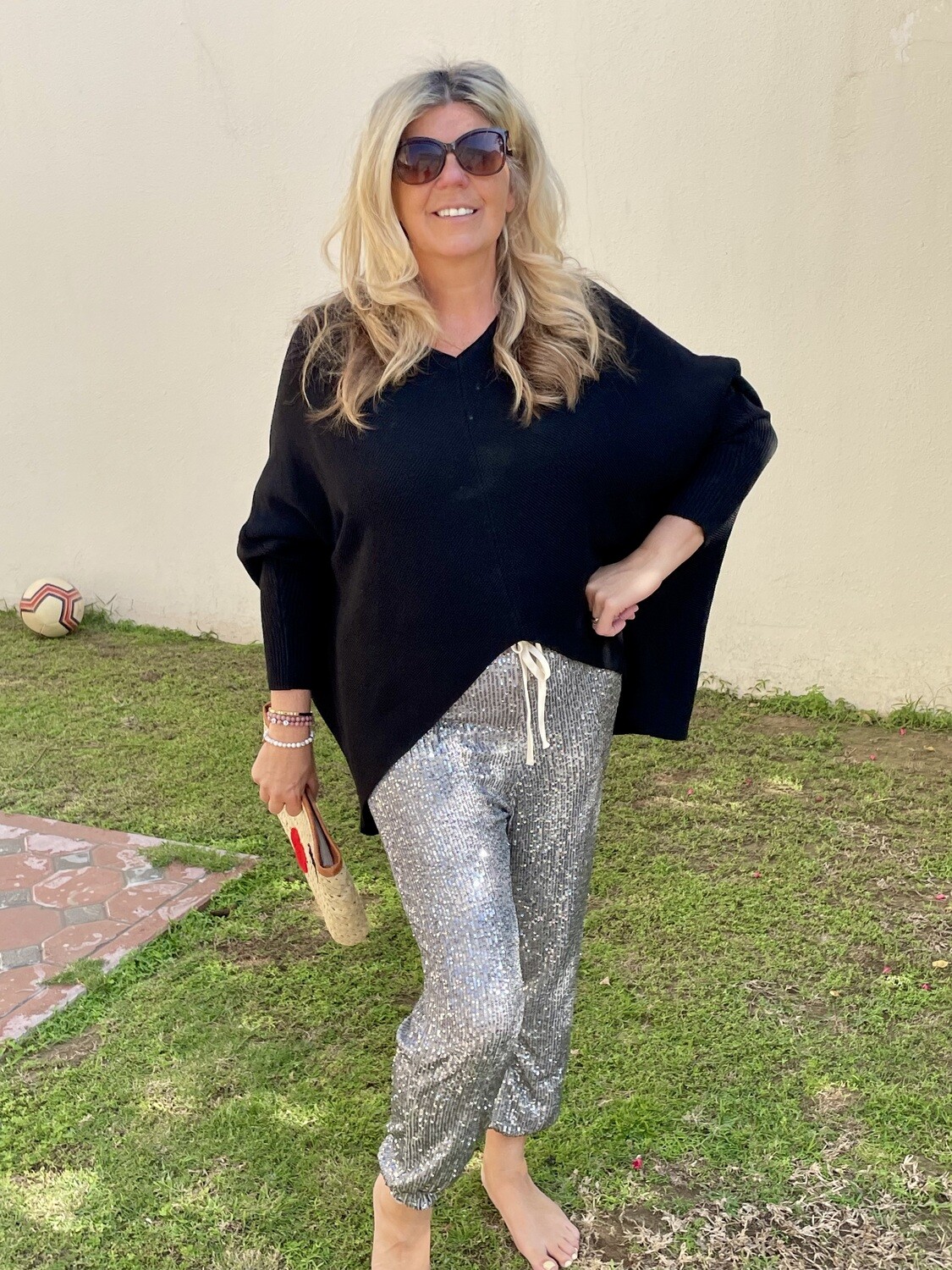 Sequin Elasticated Joggers