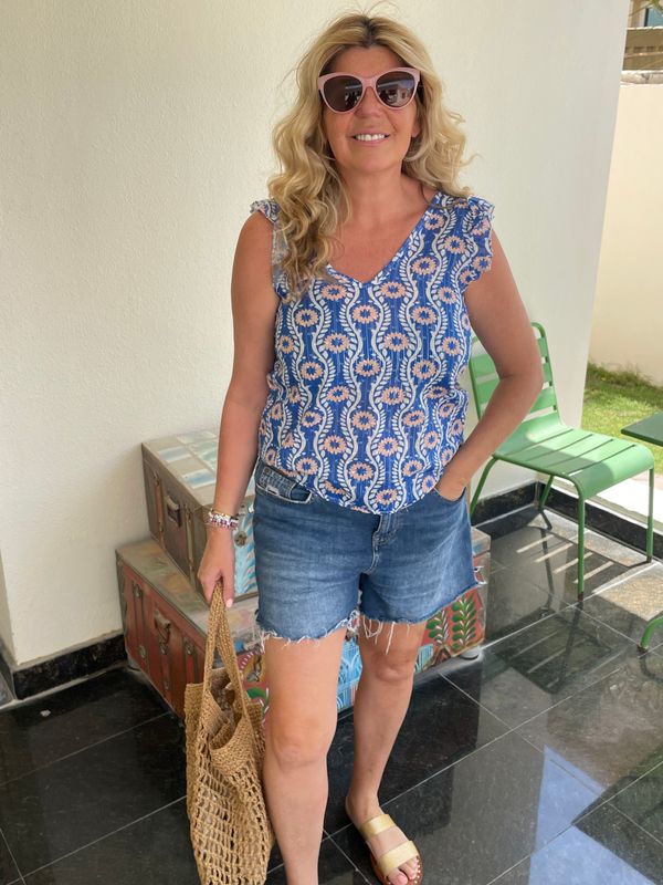 Floral Cotton Summer Top