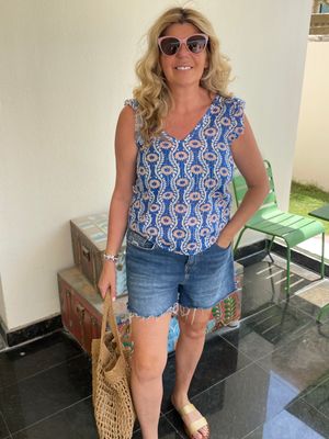 Floral Cotton Summer Top