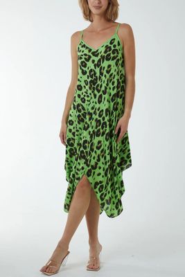 Hanky Hem Leopard Print Dress