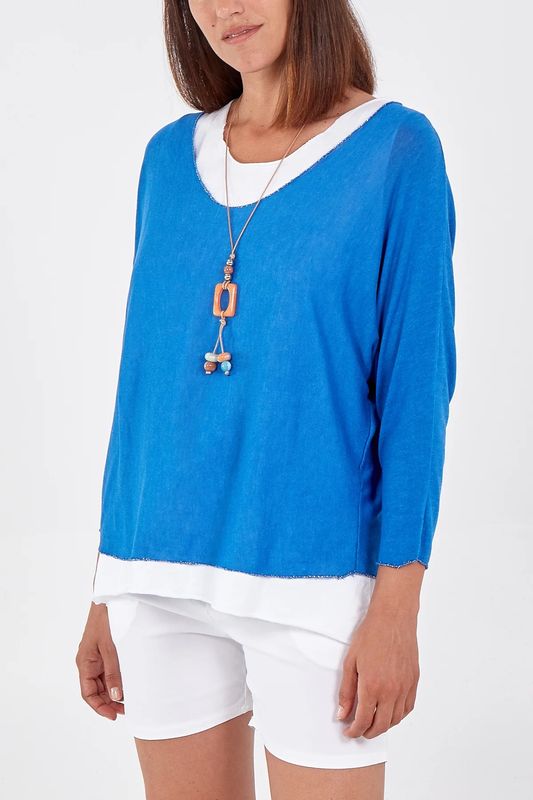 Simple Layered Necklace Top