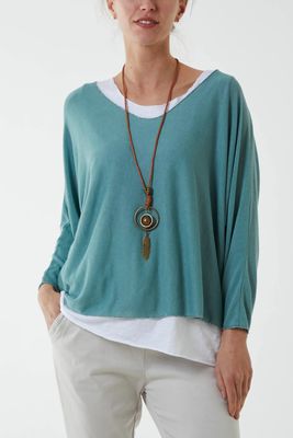 Simple Layered Necklace Top