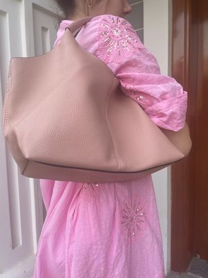 Super Soft Tote Bag in Silver or Pink