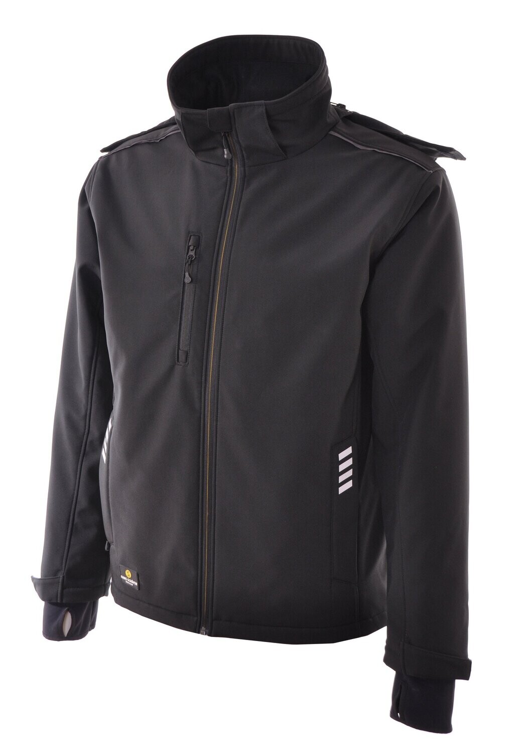 Wintersoftshelljacke Schwarz Smart