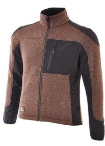 Strickfleecejacke Herren Braun Smart