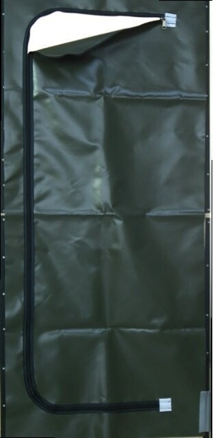 Folientür mit Reißverschluss PVC 100 x 200 cm