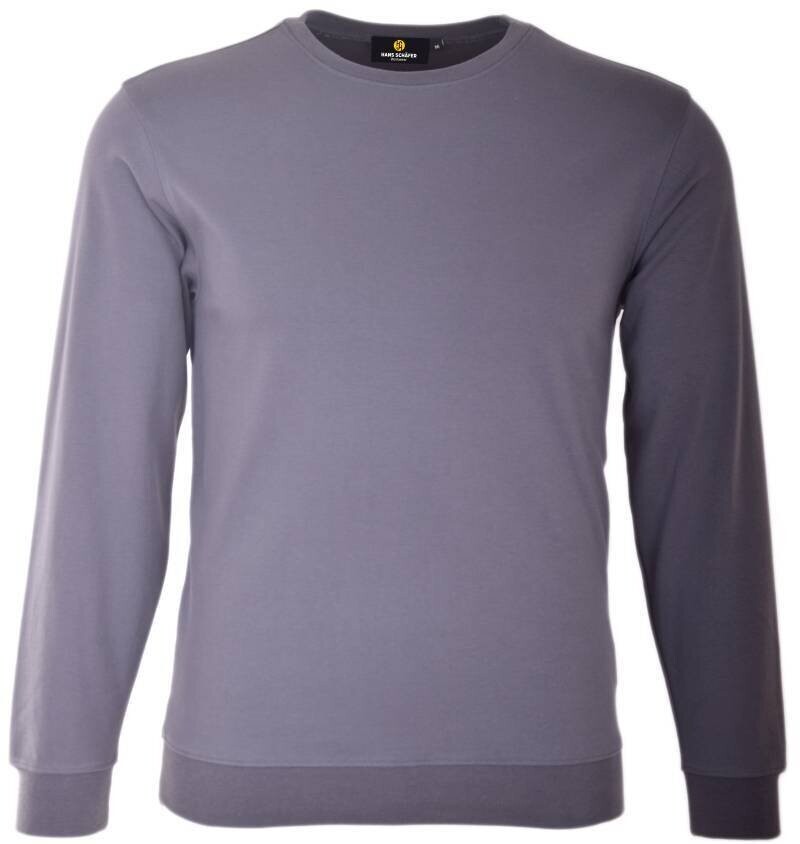 Sweatshirt Rundhals Anthrazit Basic