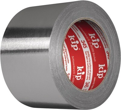 Aluminiumklebeband 345 mit Liner Länge 100 m Breite 100 mm (8 Rollen)