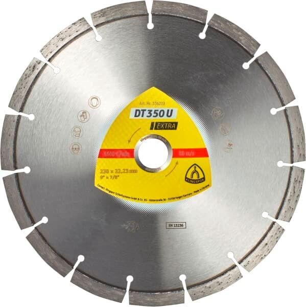 DT 350 U Extra Diamanttrennscheiben 125mm für Winkelschleifer für Baustellenmaterialien, Beton