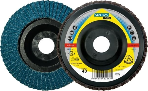 SMT 325 Extra Schleifmopteller 125mm für Edelstahl, Stahl gerade Korn 80 (10 Stück) SMT 325 Extra Schleifmopteller 125mm für Edelstahl, Stahl gerade Korn 80 (10 Stück)