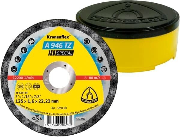 A 946 TZ Special Kronenflex® Trennscheiben 230mm für Stahl, Edelstahl (25 Stück)