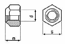 Stopmutter DIN 985 - M10 - Edelstahl A2 (VE 100 Stück)
