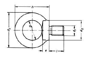 Ringschraube DIN 580 - M8 - Edelstahl A4 (VE 100 Stück)