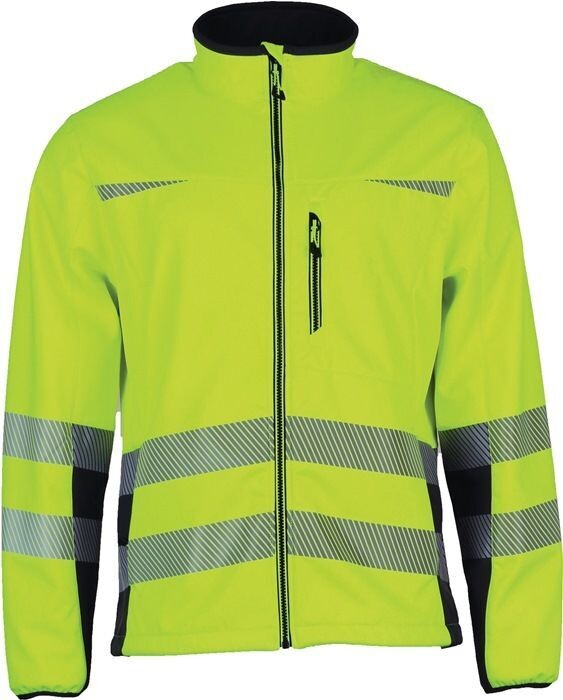 Warnschutz-Softshelljacke Prevent® Trendline gelb/schwarz