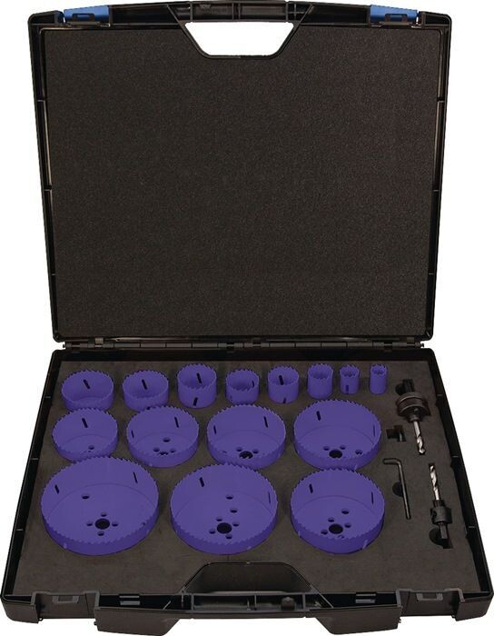 Lochsägensatz 17-tlg. 19-114mm Schnitt-T.38mm HSS-Co8