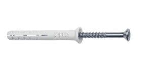 Nageldübel NPC 6-60 vormontiert, Senkbunddübel mit Senkkopfschraube (PZ2), galv. verz.