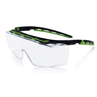 Schutzbrille "Kubik", für Brillenträger, klar, beschlagfrei (12 Stück)