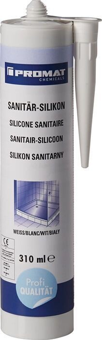 Sanitär-Silikon weiß 310 ml Kartusche Sanitär-Silikon weiß 310 ml Kartusche