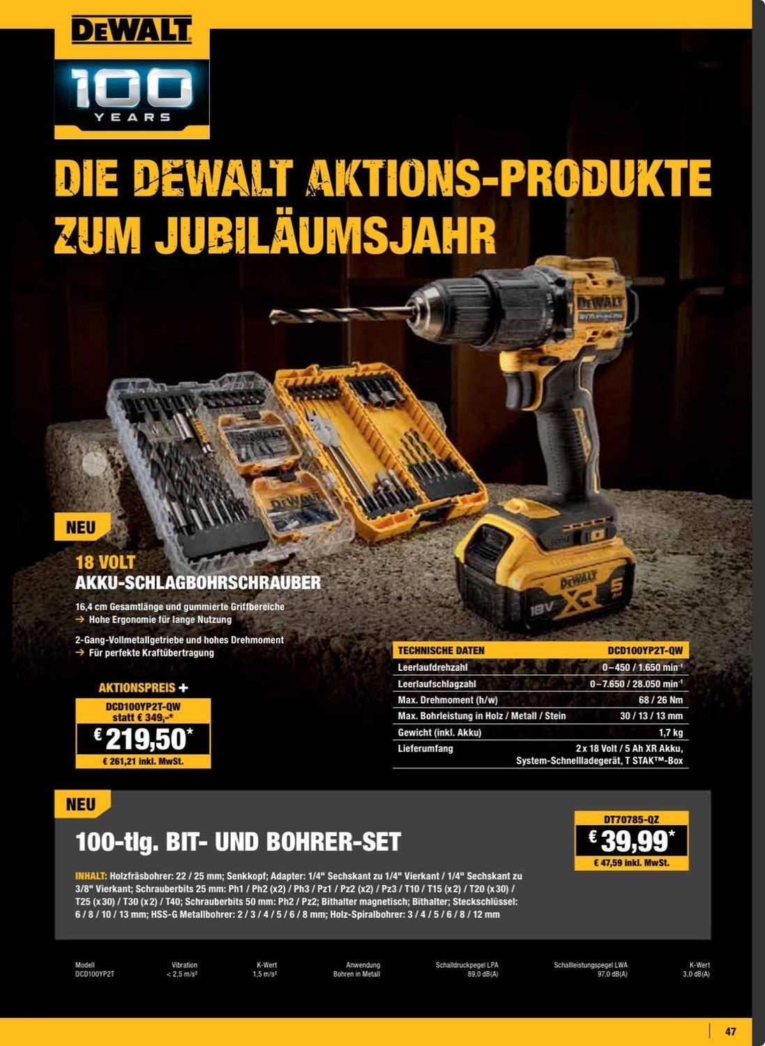 Akku-Schlagbohrschrauber 18 Volt