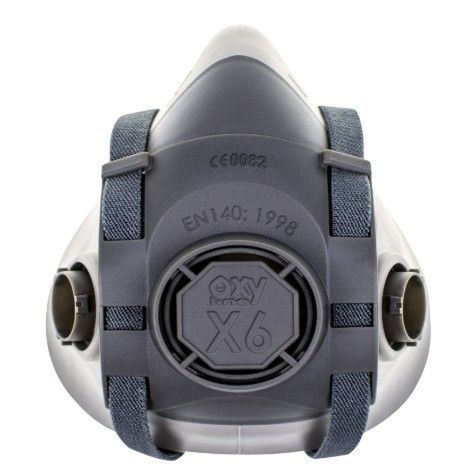 Oxyline OxyPro X6 Gummi TPR Halbmaske (Bajonett) - Größe: M