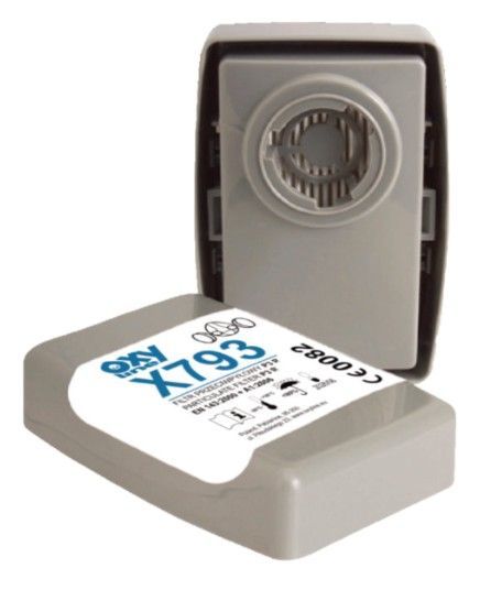 Oxyline OxyPro X793 P3 R wieder verwendbare Partikelfilterpatrone (Packung mit 1 Paar)