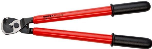 Kabelschere L.500mm Kopf pol.VDE tauchisol.KNIPEX