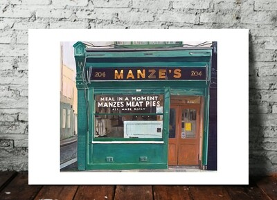 Manze's Meat Pies, Deptford - Limited Edition Giclee Print