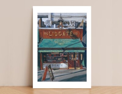 Lidgate Butchers, Holland Park - limited edition giclee print