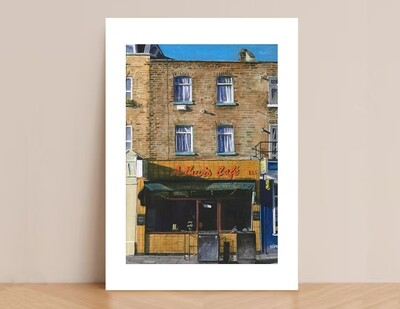 Arthur's Cafe, Dalston - limited edition giclee print