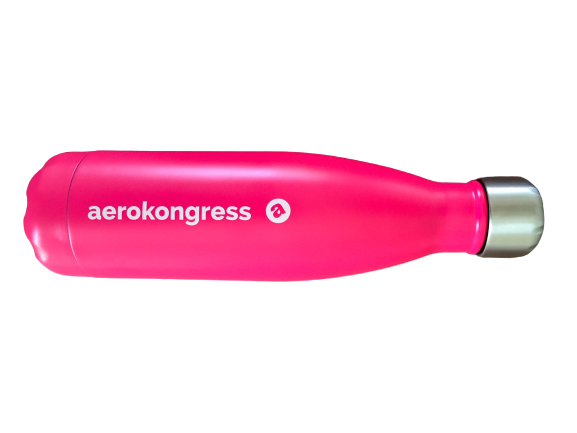 Edelstahl Trinkflasche, Farbe: Pink