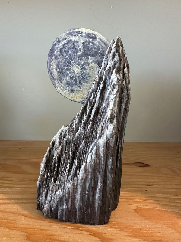 Full moon on mountain- medium