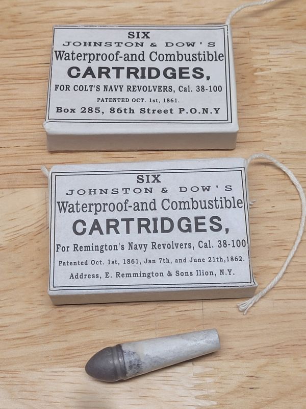 Johnston and Dow 36 caliber paste board box jigs